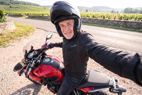 Gerardo en su moto